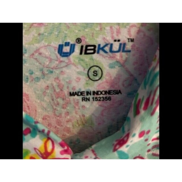 Ibkul Dress Womens Size Small V Neck Leo Print UPF 50+ Resort Vacation Golf New - Picture 2 of 11